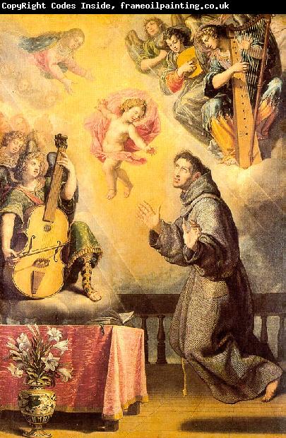 CARDUCHO, Vicente The Vision of St. Anthony of Padua sdf